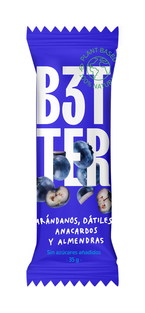 Barrita de arándanos B3TTER Foods