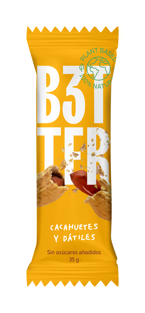 Barrita de cacahuete y dátiles B3TTER Foods